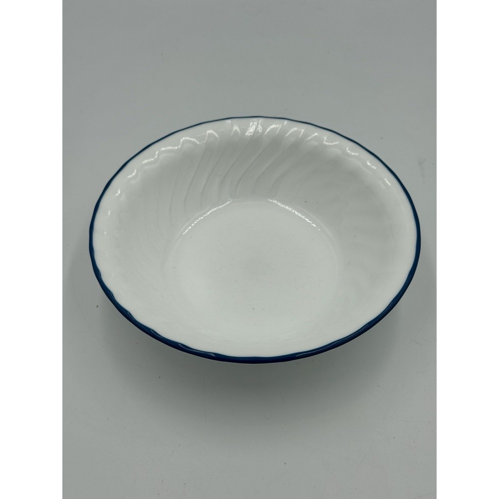 Corelle‎ Blue Velvet  7  1/4" Blue & White Swirl Cereal Soup Bowl